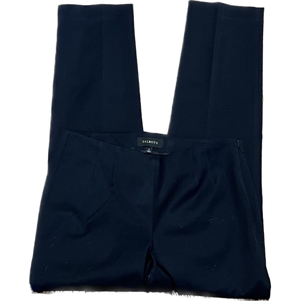 Talbots, women’s size 6‎ (28) side, zip, black dress pants